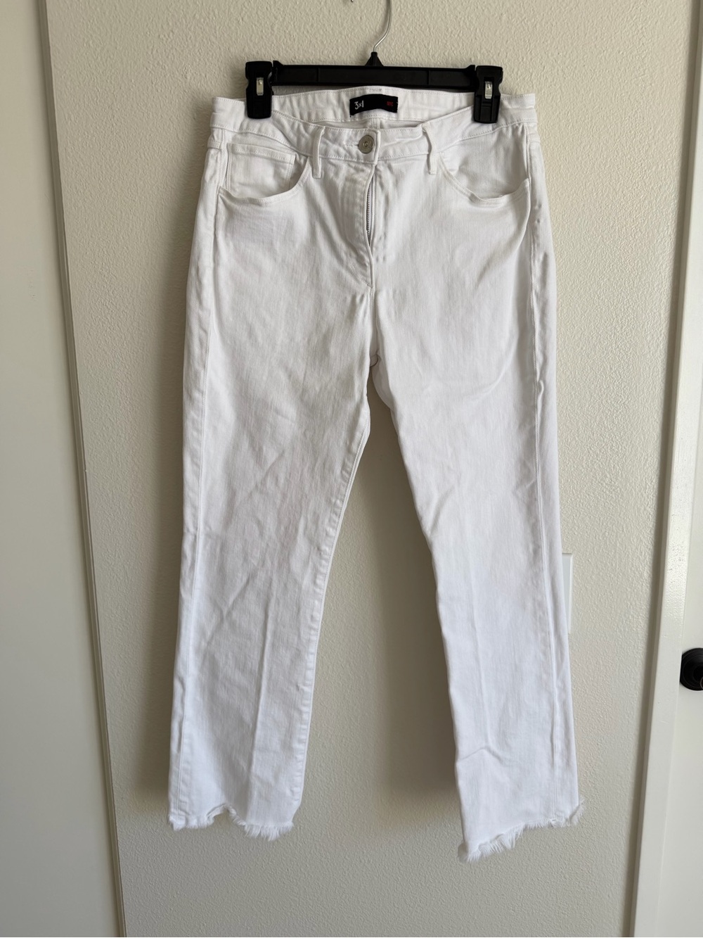 3x1 White Women's Straight-Leg Jeans